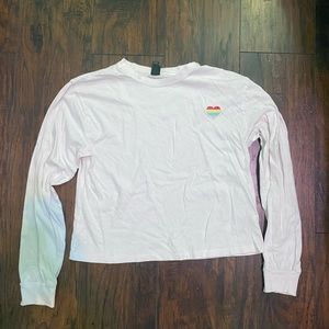 Cropped long sleeve t shirt!